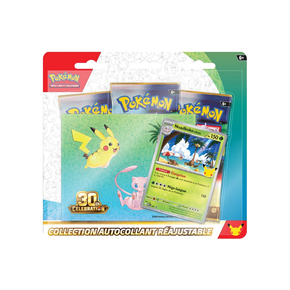 Tripack Collection autocollant réajustable 30ᵉ Anniversaire